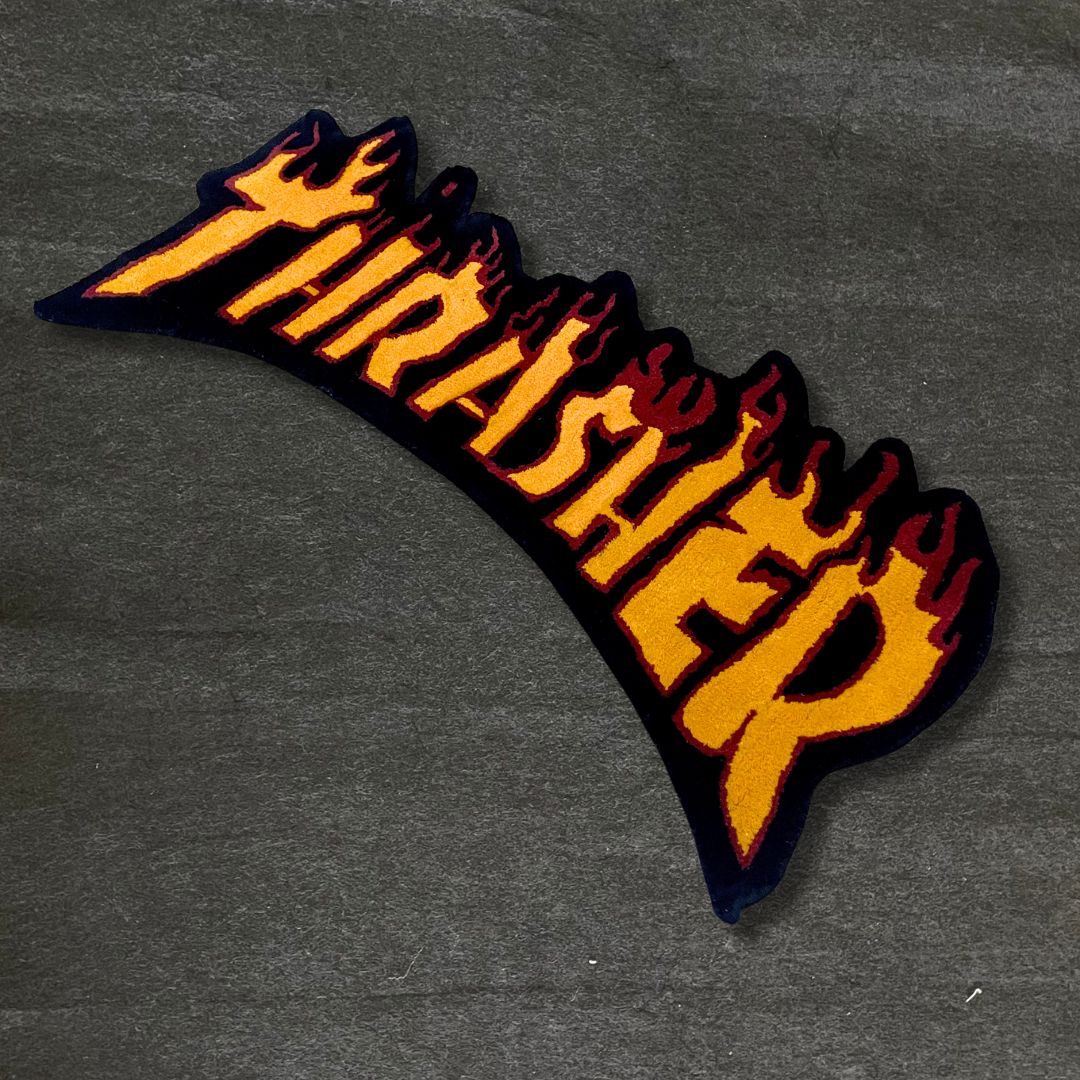 Thrasher Logo Hand-Tufted Rug | Ready To Ship