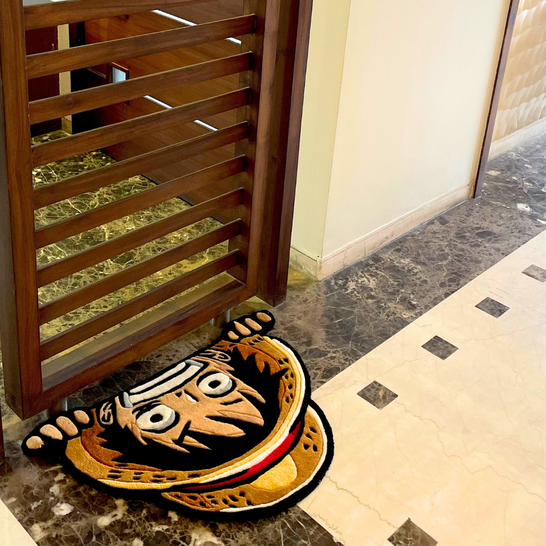 Luffy Peeking Hand-Tufted Rug in your decor