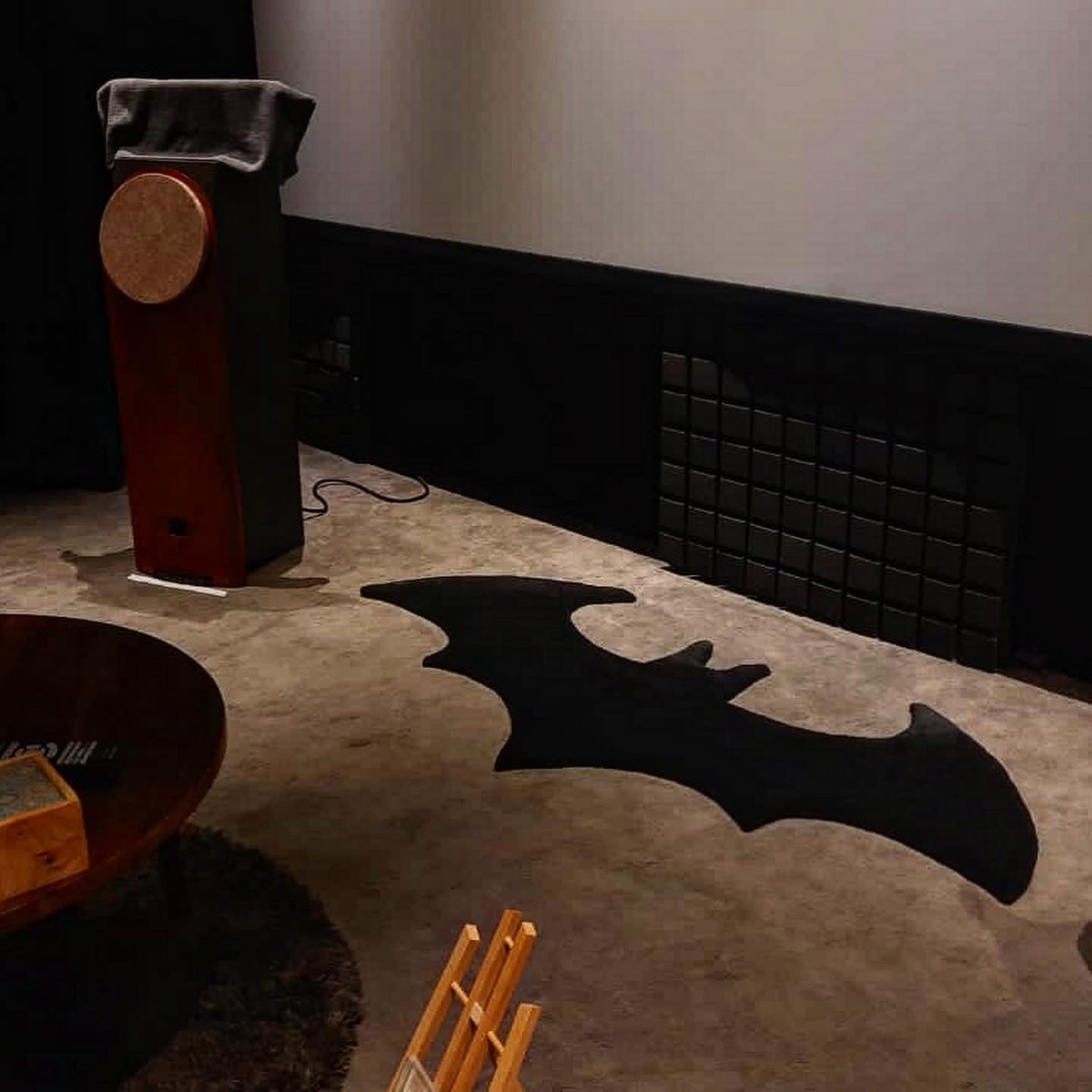 Batman Rug in Dark Auditorium