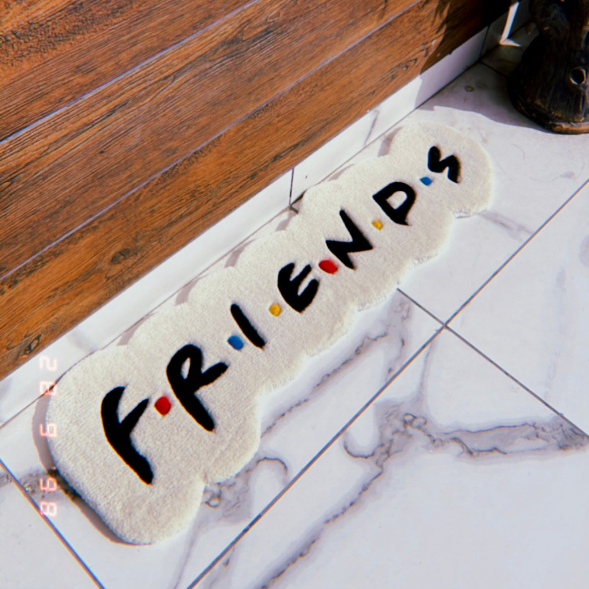 Friends Logo Rug side view