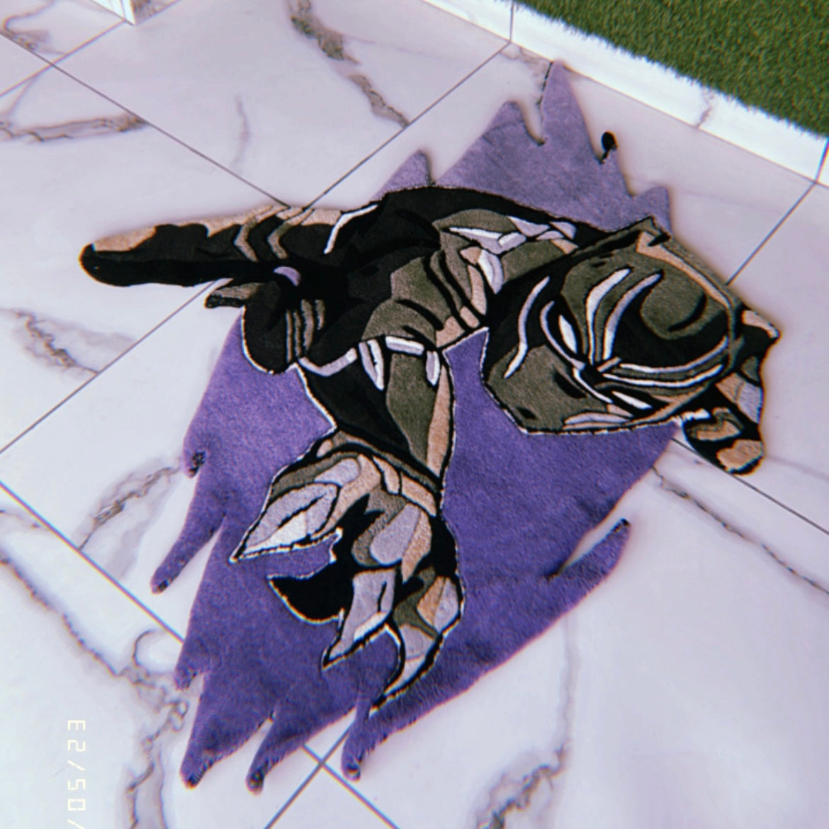 Black Panther Rug front view