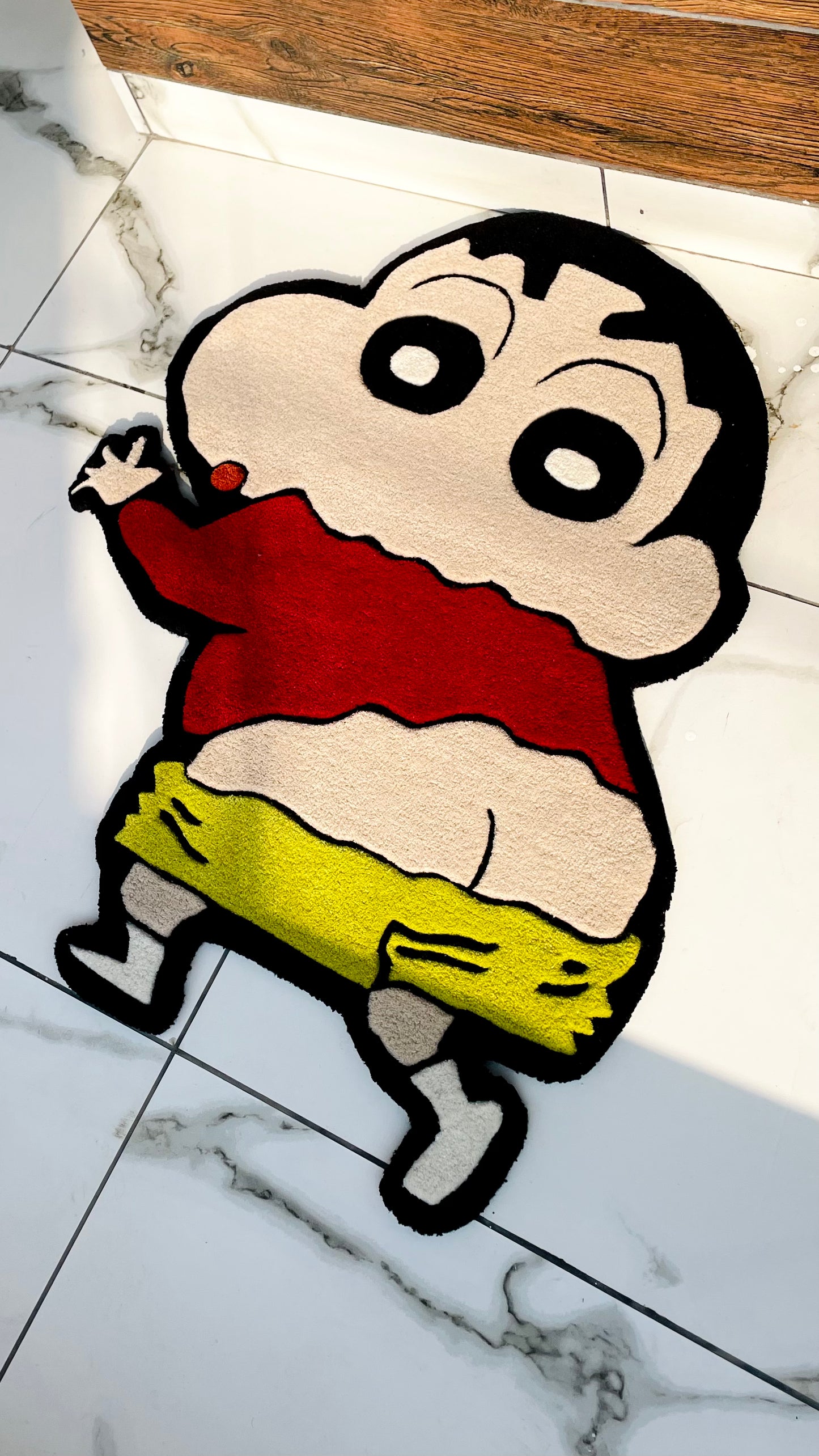 Shinchan Showing His Butt Hand-Tufted Rug