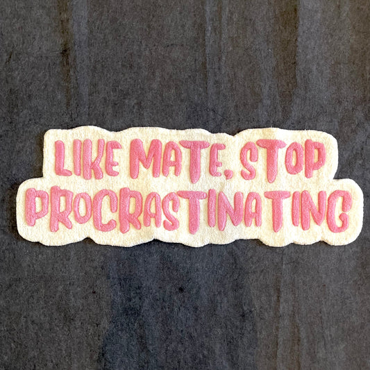 Like Mate Stop Procrastinating Hand Tufted 3D Rug