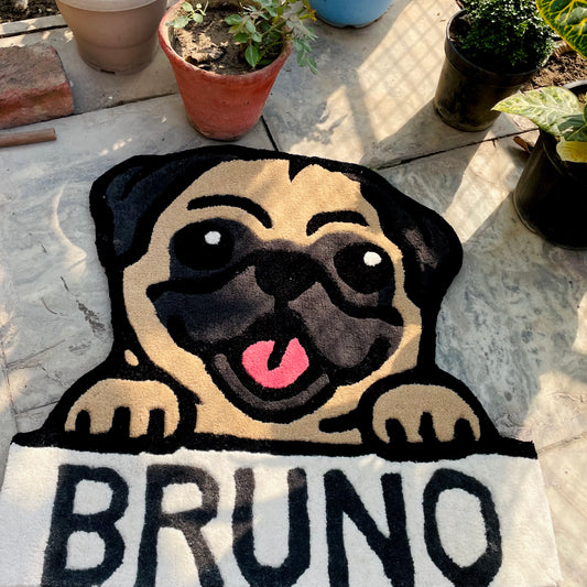 Bruno -the pug rug