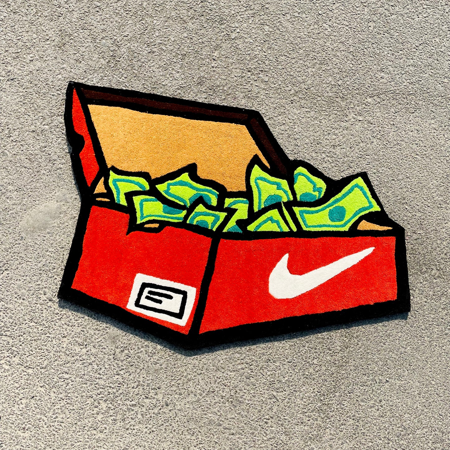 Nike Box Stashed Hand-Tufted Rug 