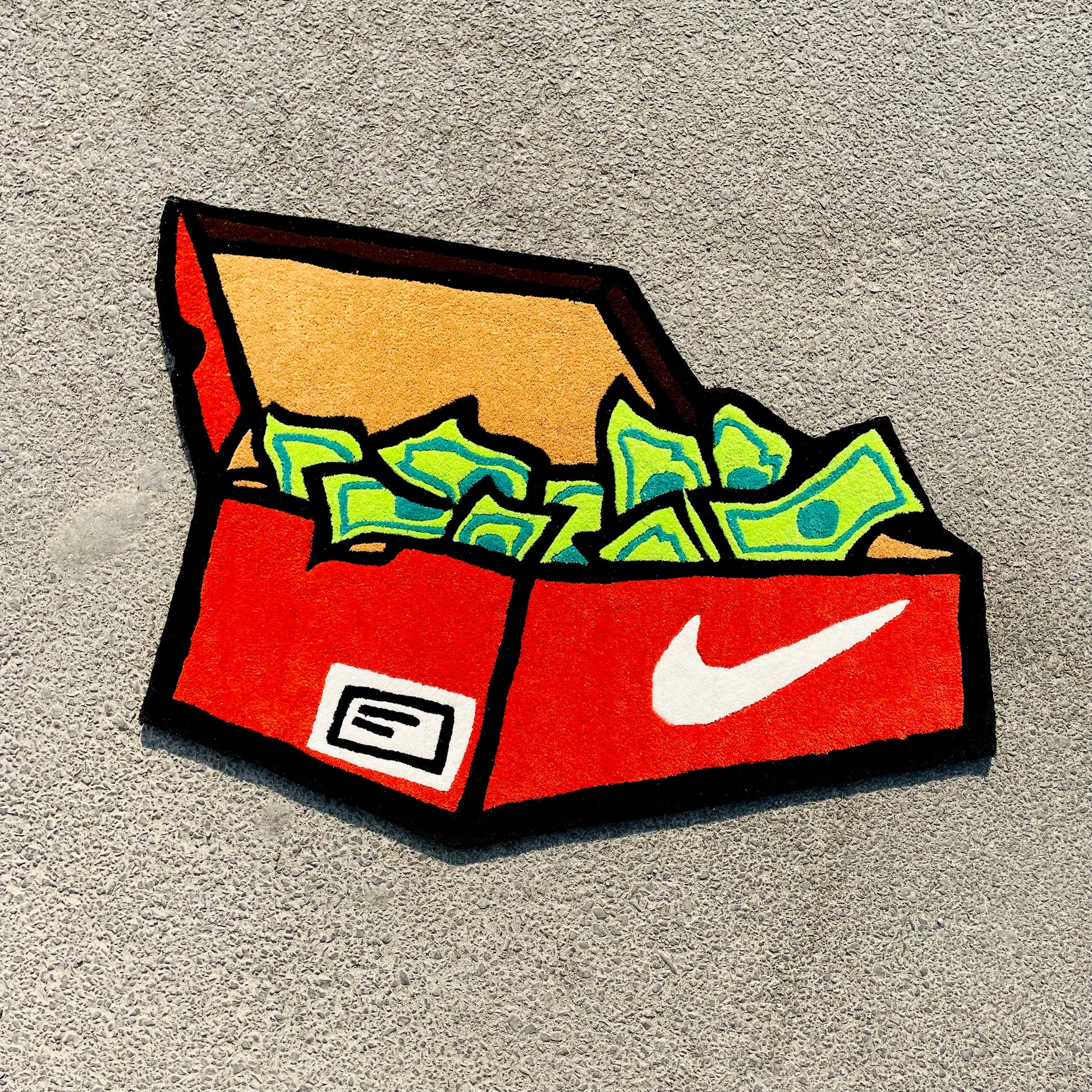 Nike Box Stashed Hand-Tufted Rug 
