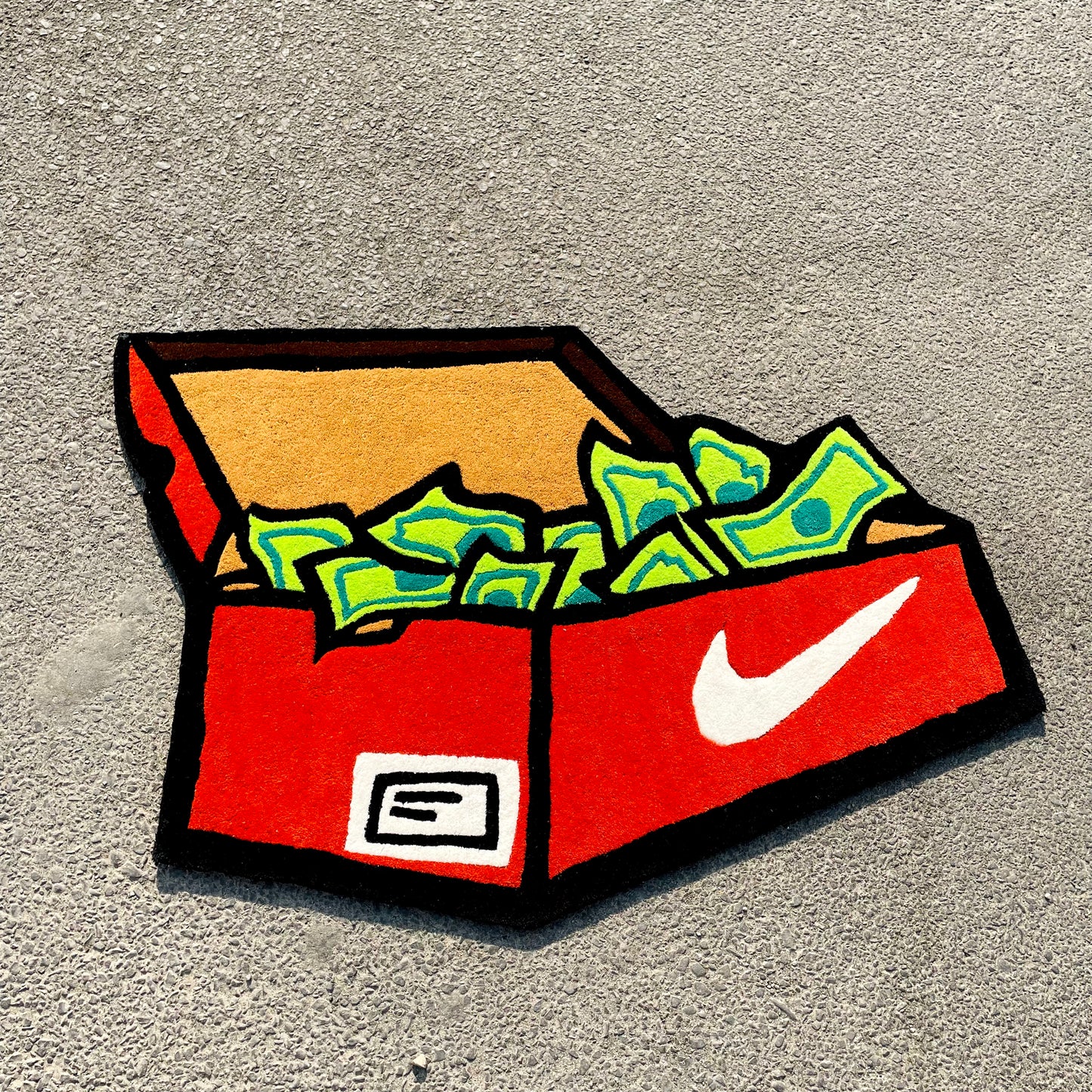 Nike Box Stashed Hand-Tufted Rug