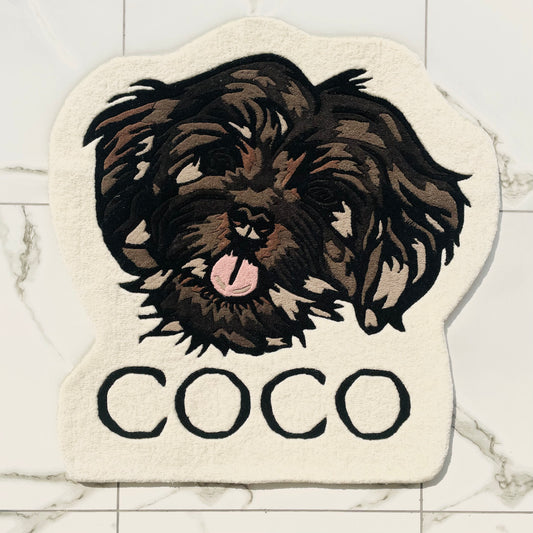 COCO - The Lhasa Apso Hand-Tufted Rug (Customisable)