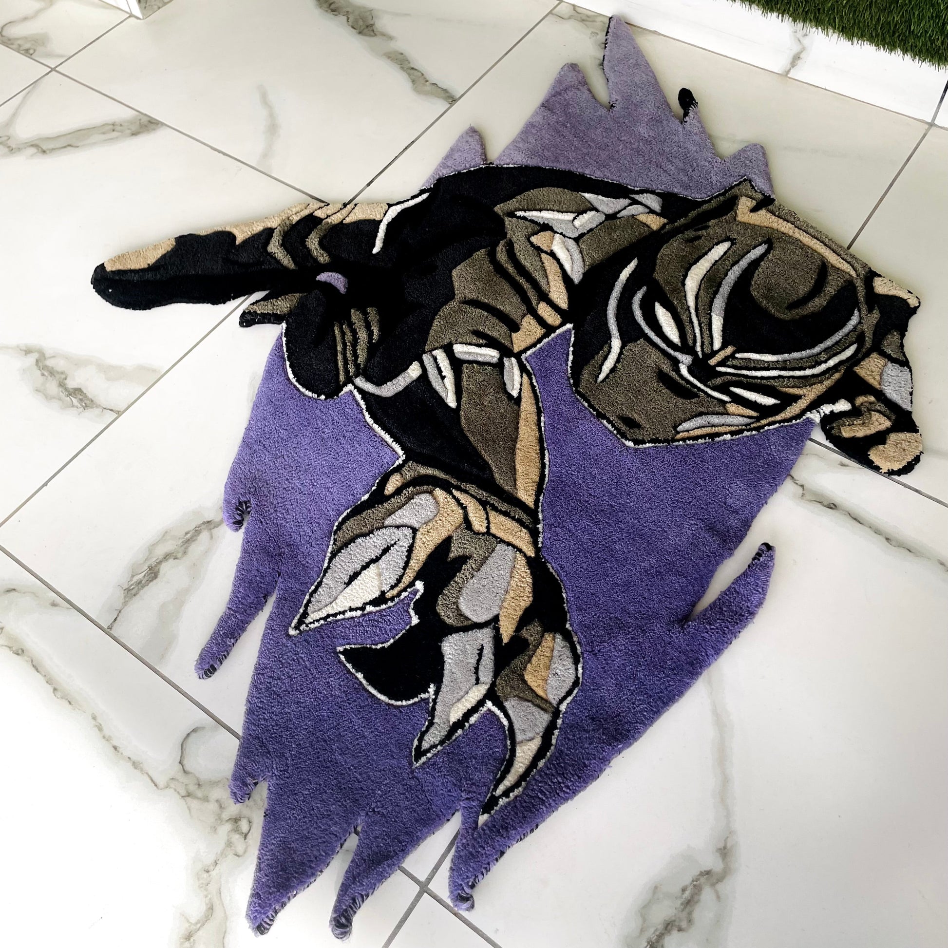 Black Panther Rug side view