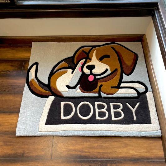 Dobby - The Beagle Hand-Tufted Rug (Customisable)