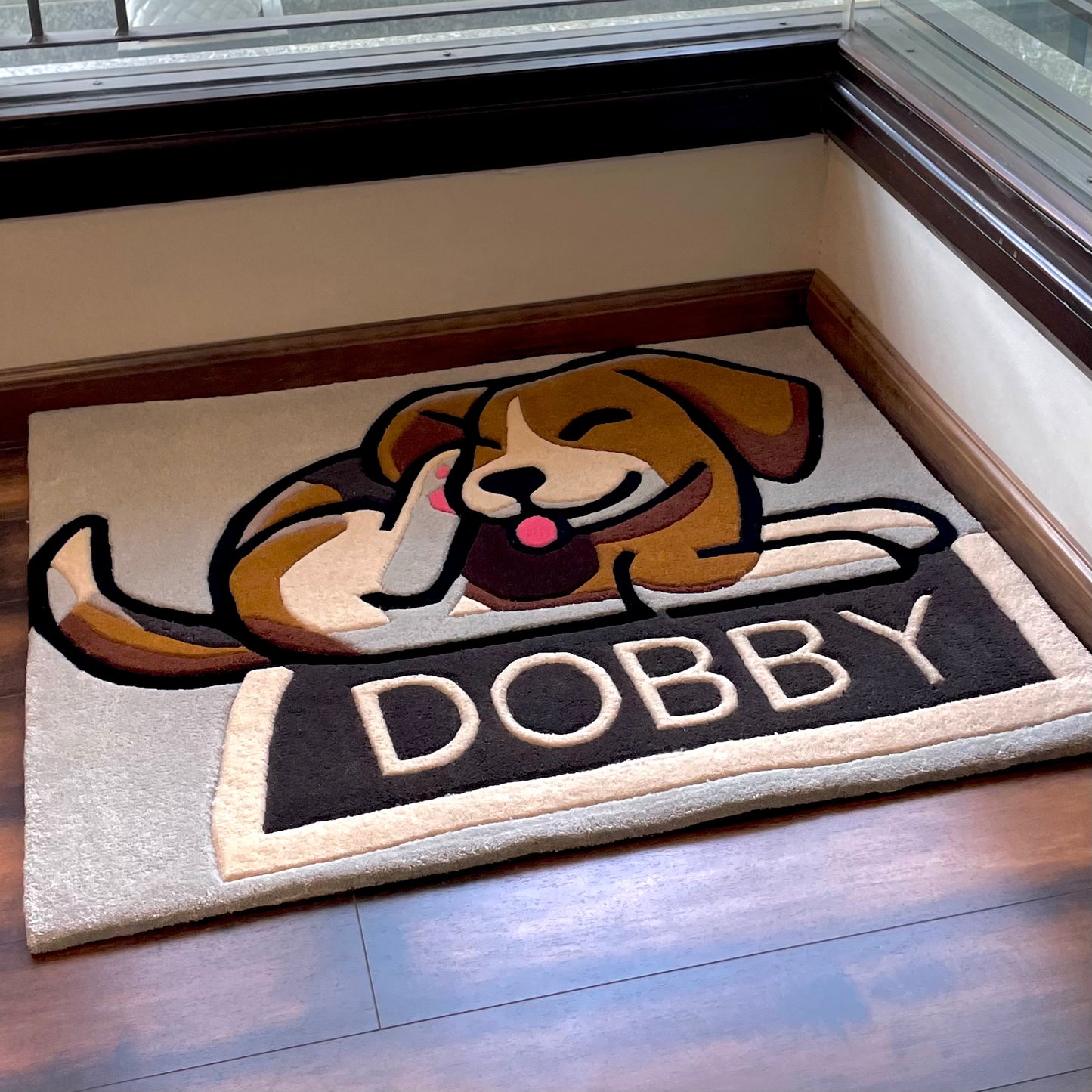 Dobby - The Beagle Hand-Tufted Rug (Customisable)