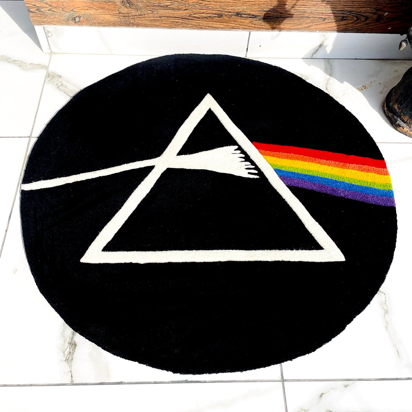 Pink Floyd Prism Hand-Tufted Rug 