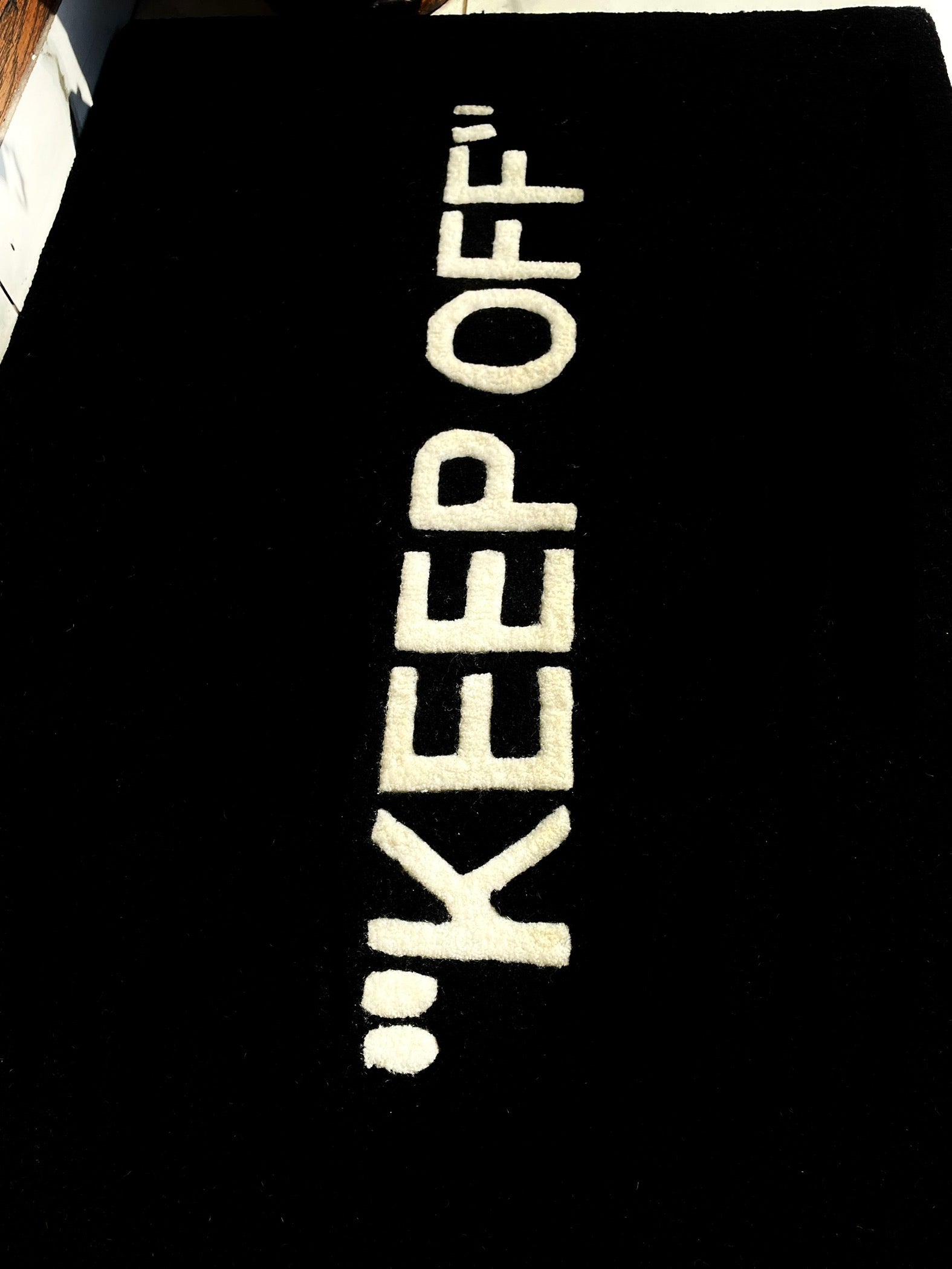 Keep Off x Virgil Abloh Hand-Tufted Rug closeup