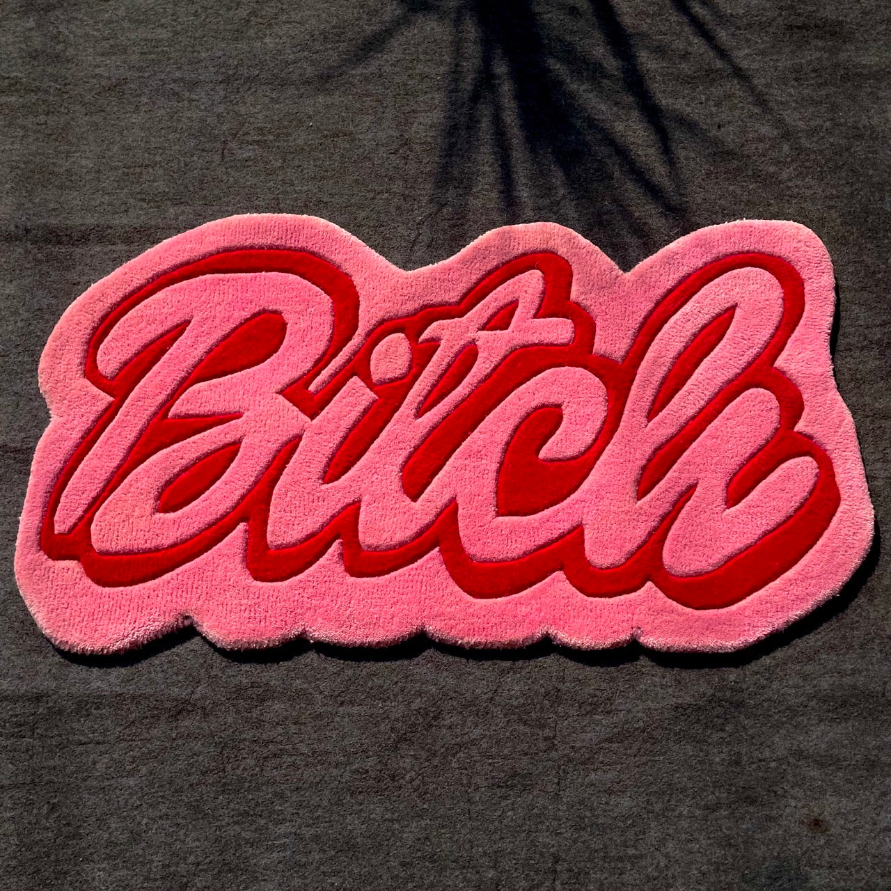 Bitch Typography Hand-Tufted Rug