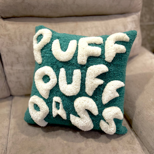 Puff Puff Pass Tufted Cushion Cover