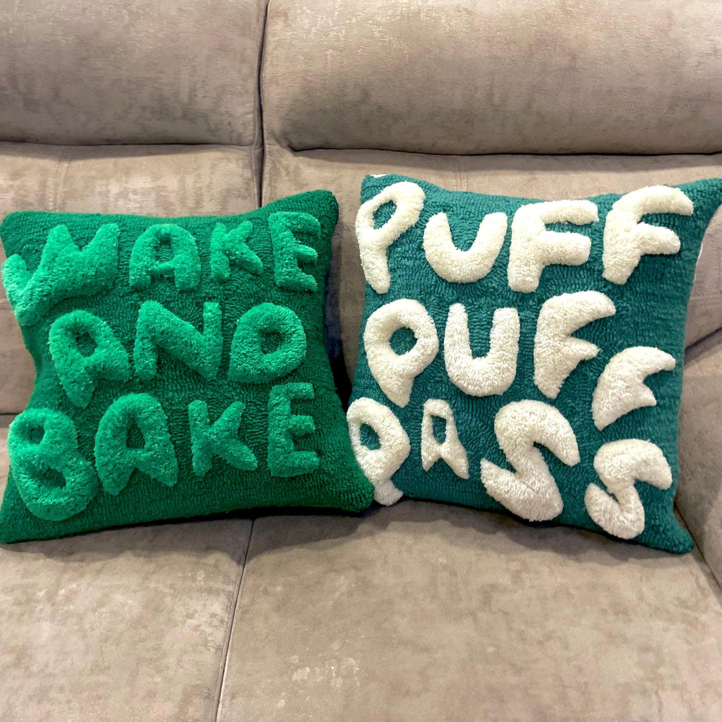 Puff Puff Pass Tufted Cushion Cover