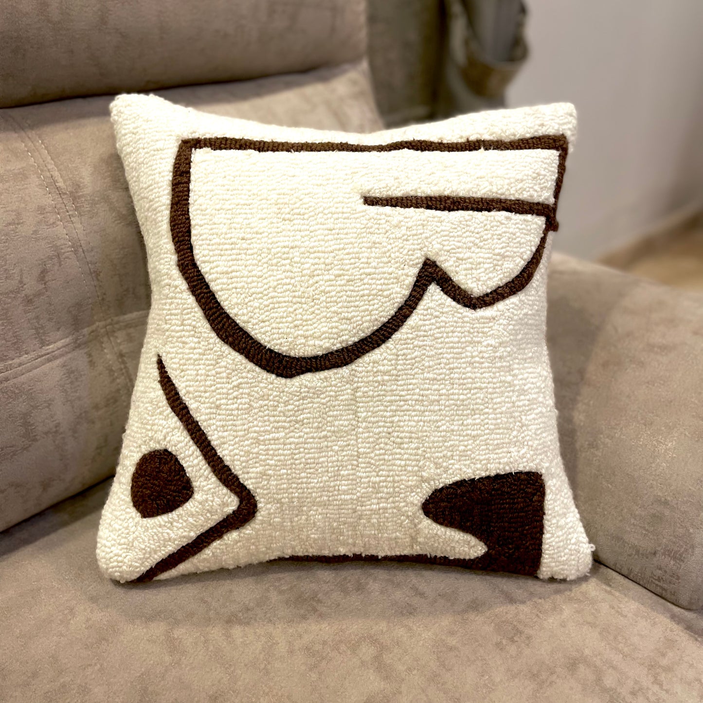 Abstract Tufted Cushion Cover (Set of 2)