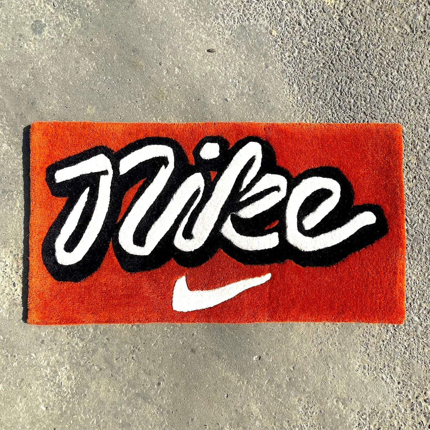 Nike Orange Hand-Tufted Rug | Ready To Ship
