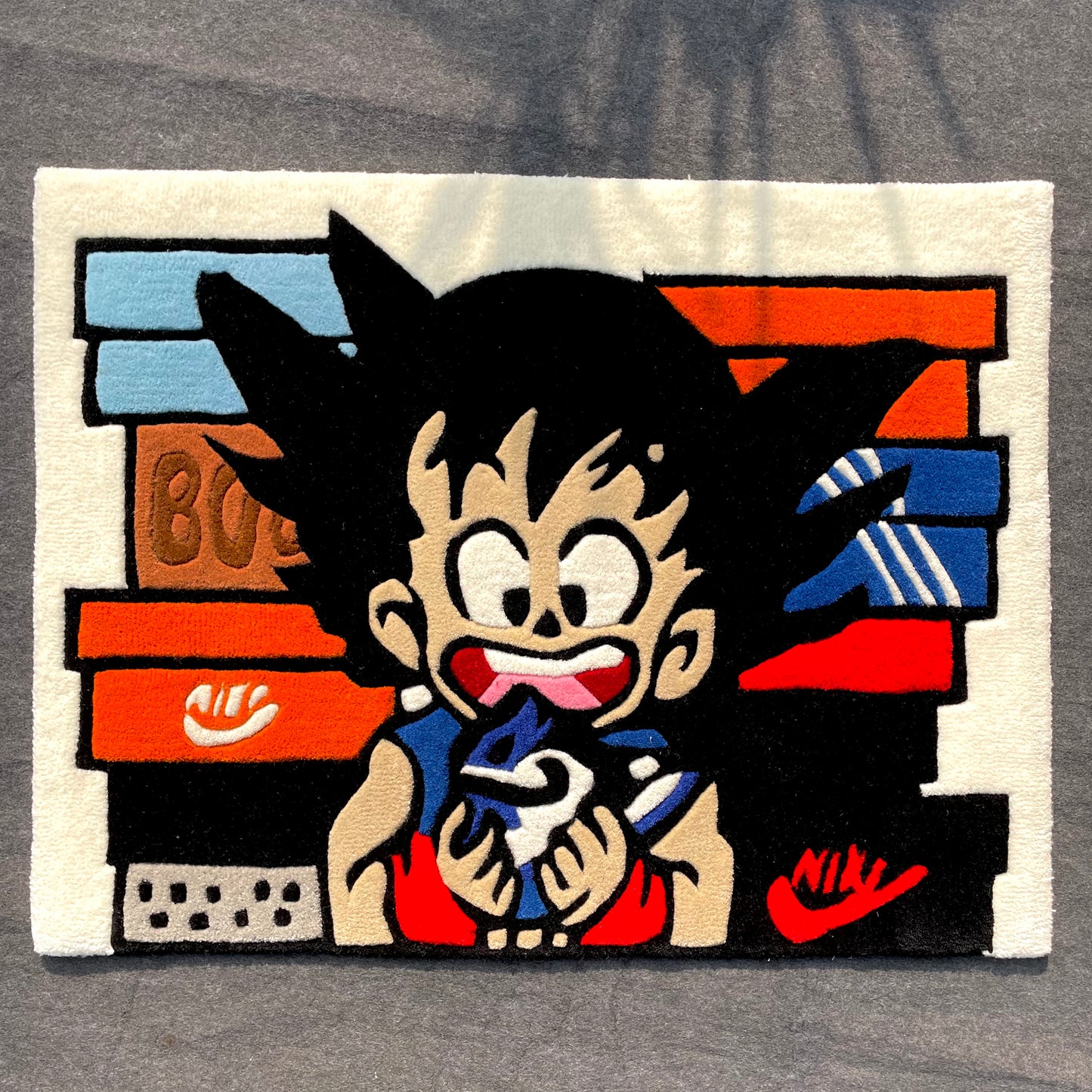 Goku x Air Jordans Hand-Tufted Rug