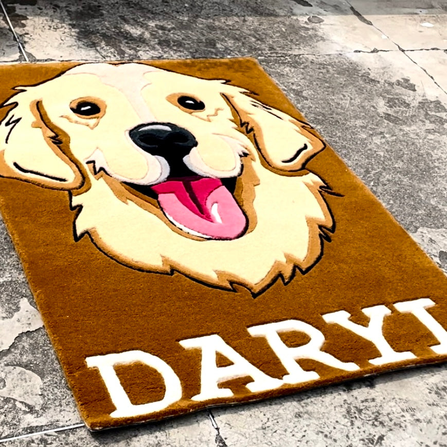 The Golden Retriever Hand-Tufted Rug