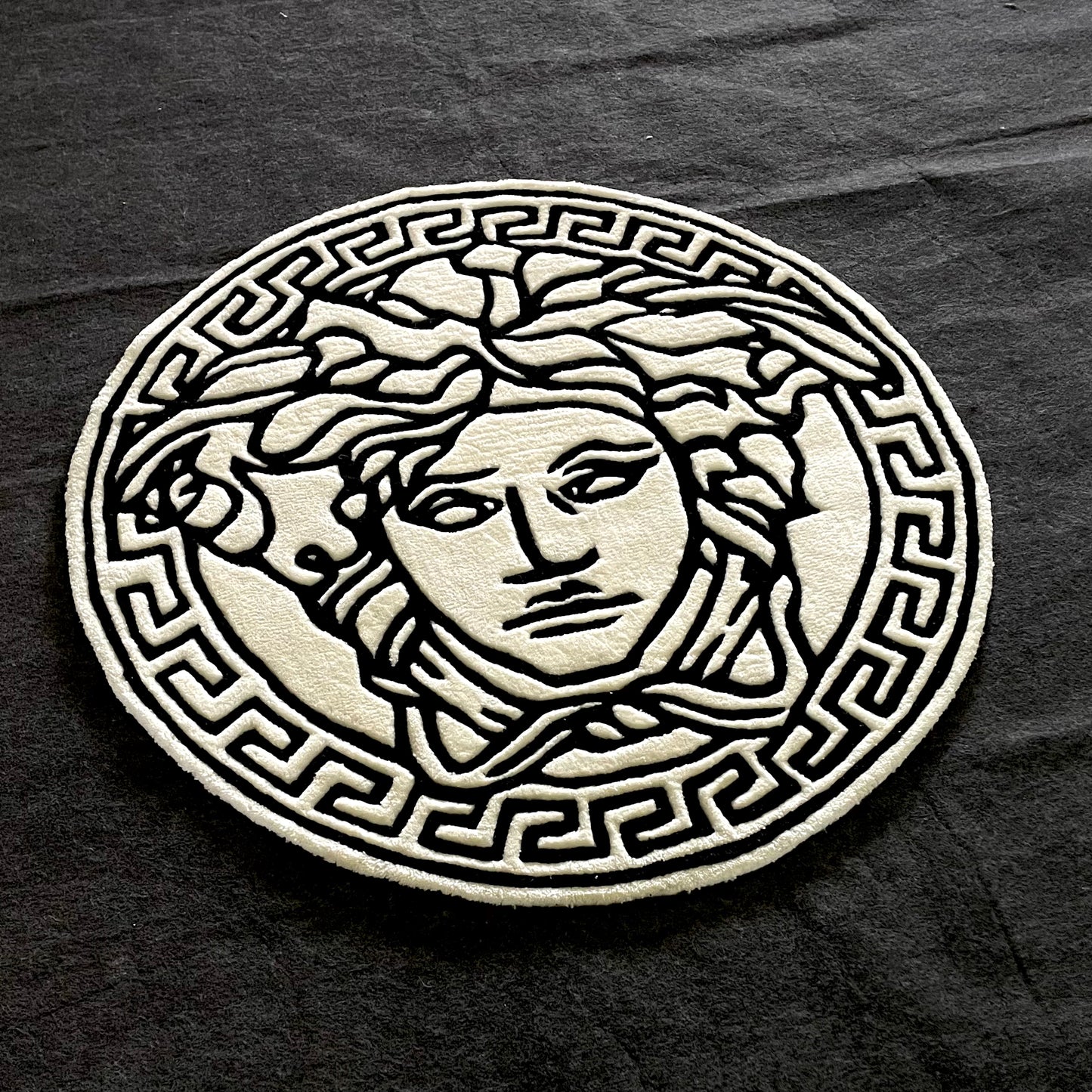 Versace Medusa Logo Luxe Decor Hand-Tufted Rug