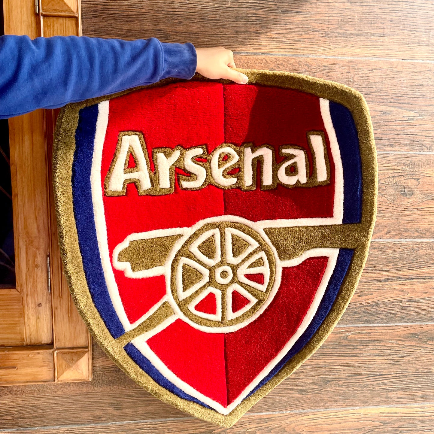 Arsenal fc football logo rug