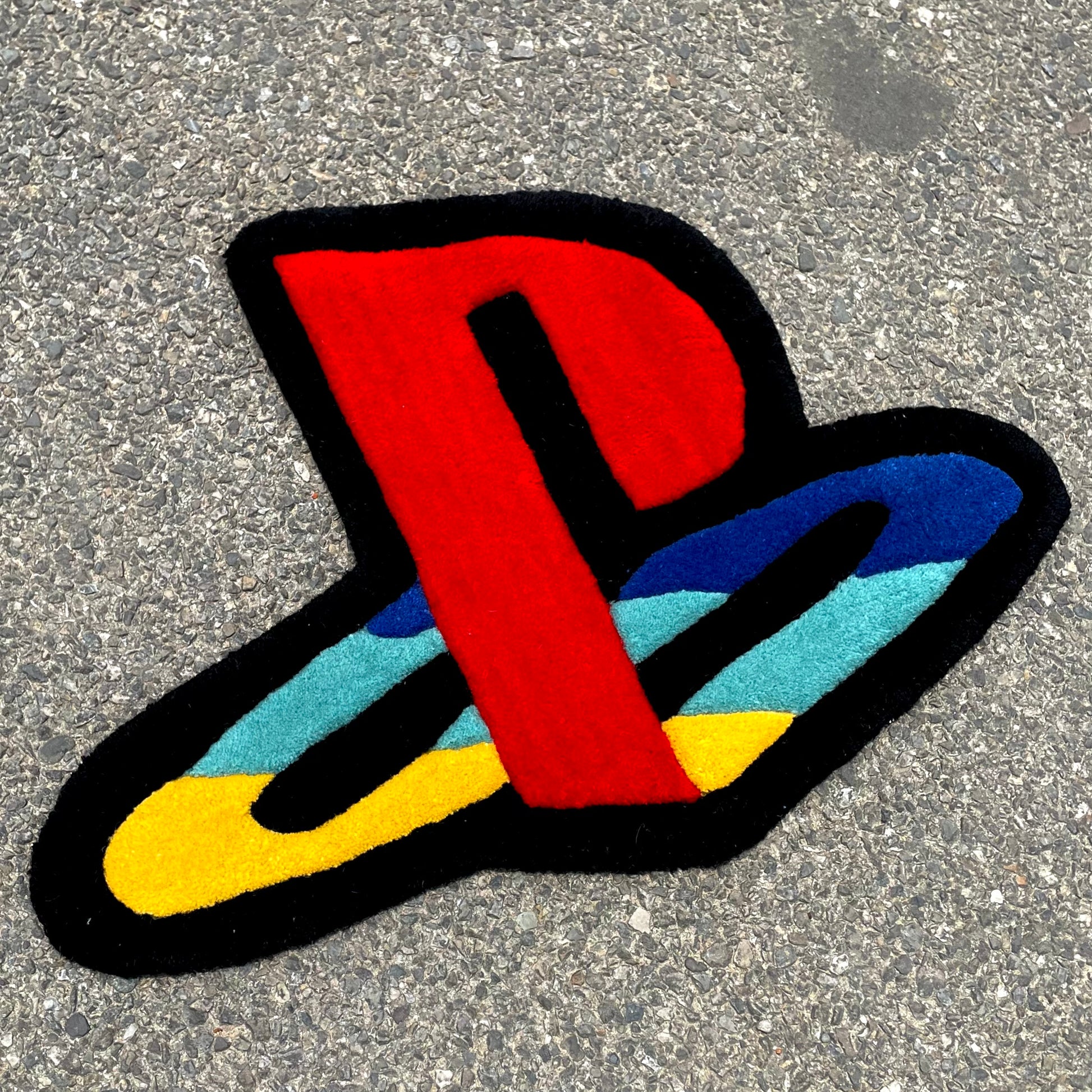 PlayStation Logo Hand-Tufted Rug