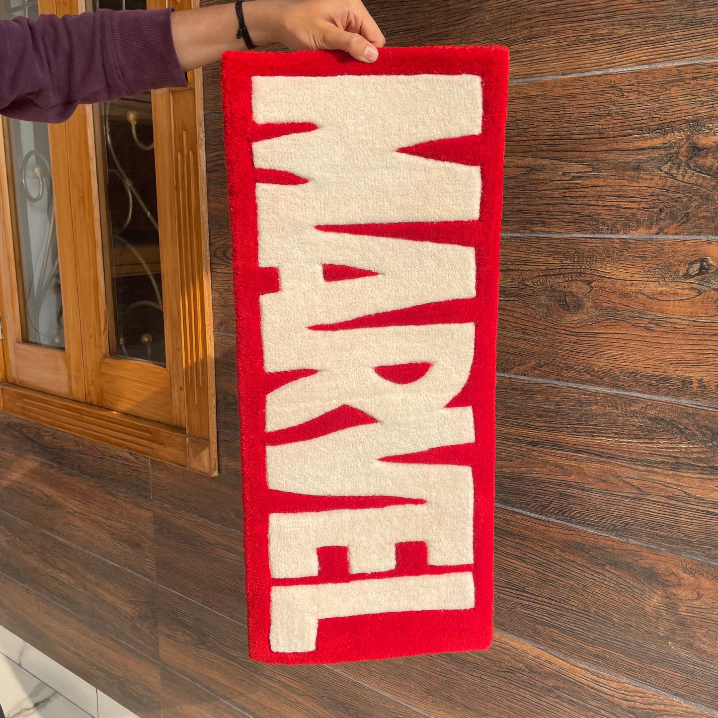 Marvel Logo Hand-Tufted Rug