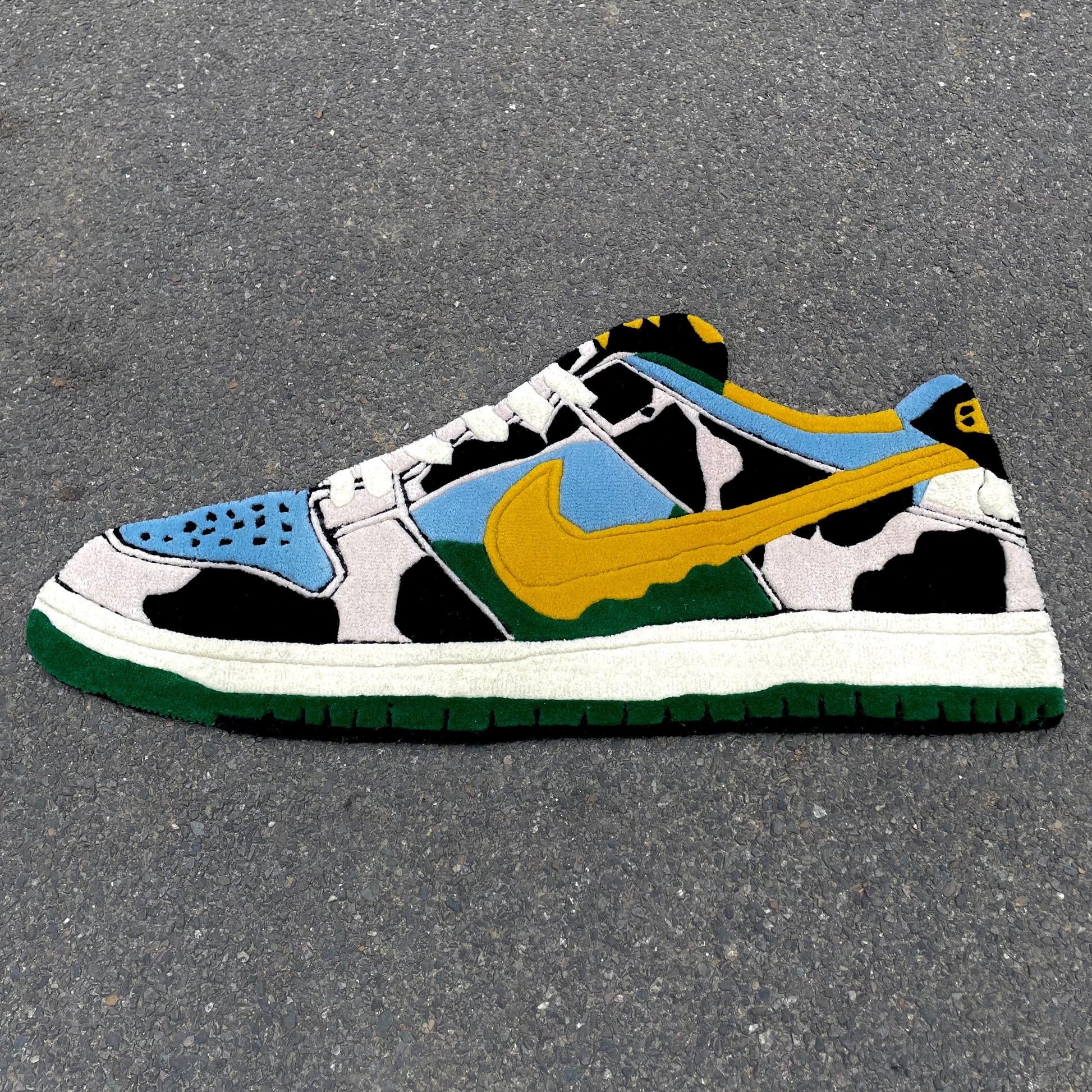 Nike SB Dunk Low Ben and Jerry's Hand-Tufted Rug low angle view