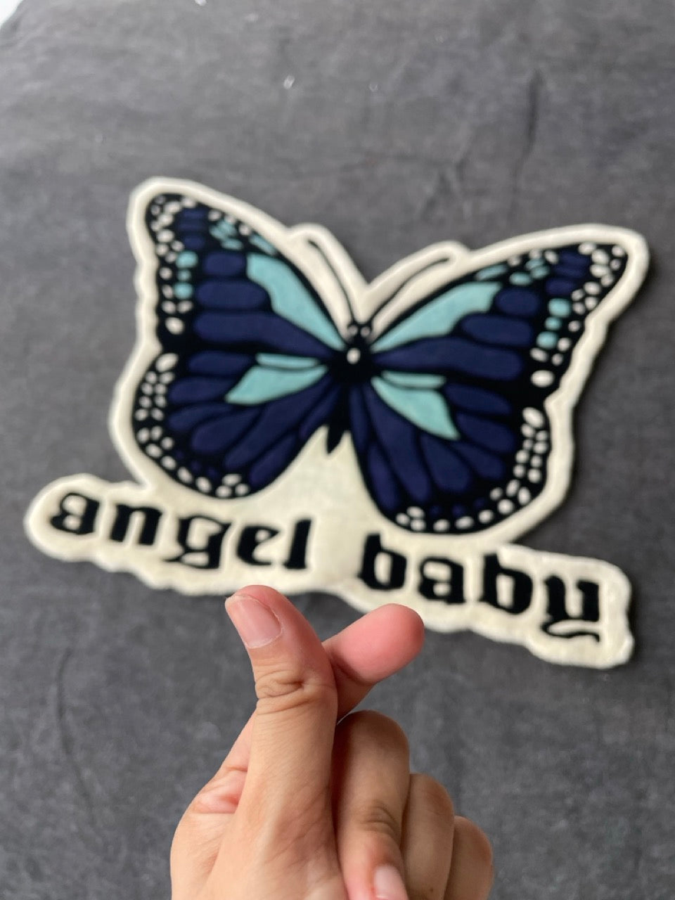 Angel Baby Butterfly Hand-Tufted Rug