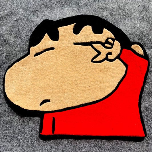 Shinchan Cartoon Hand-Tufted Rug