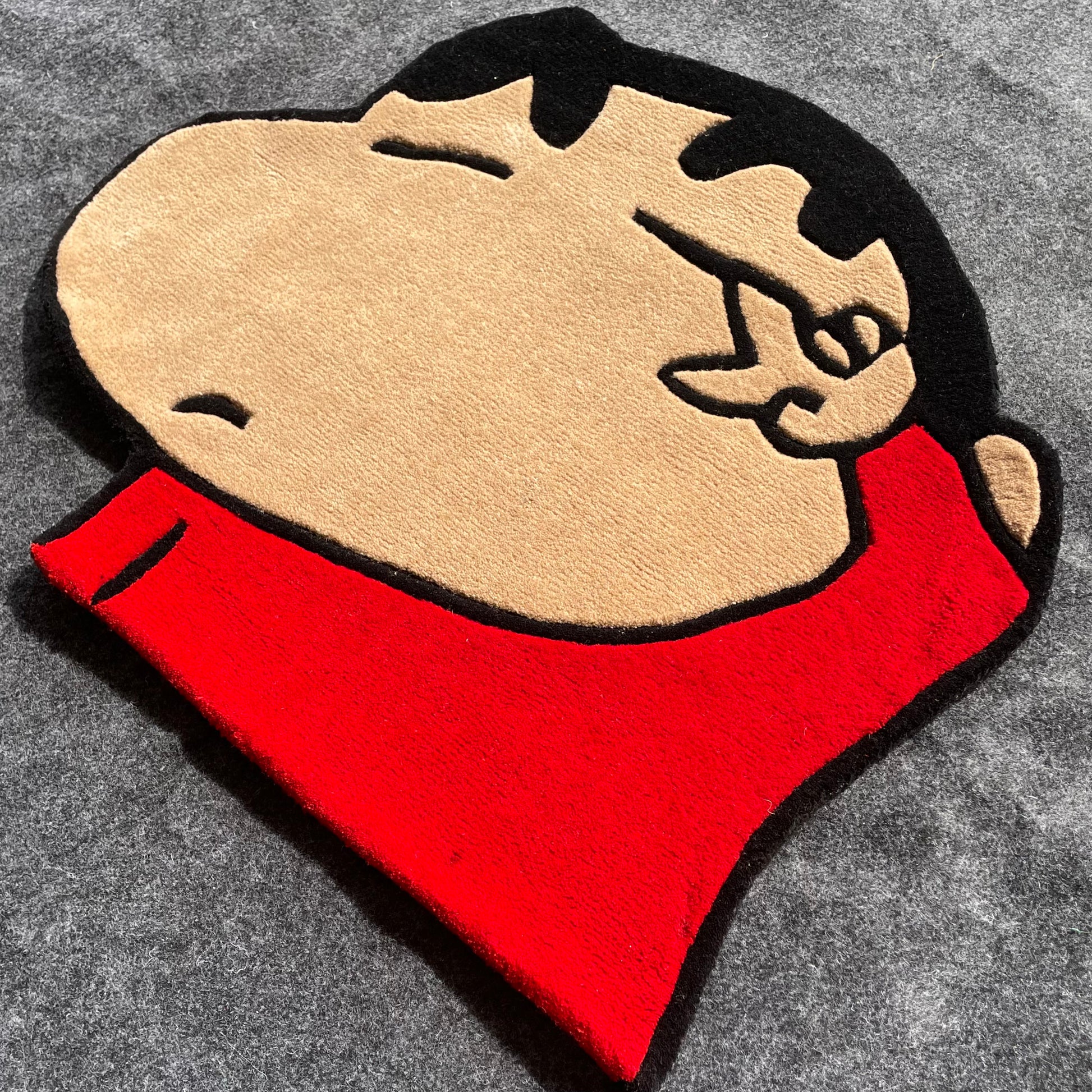 Shinchan Cartoon Hand-Tufted Rug side view