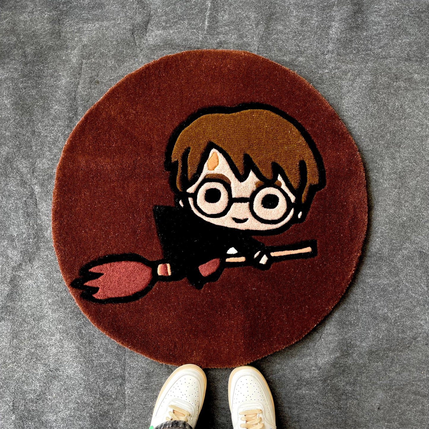 Harry Potter Round Hand-Tufted RugHarry Potter Round Hand-Tufted Rug