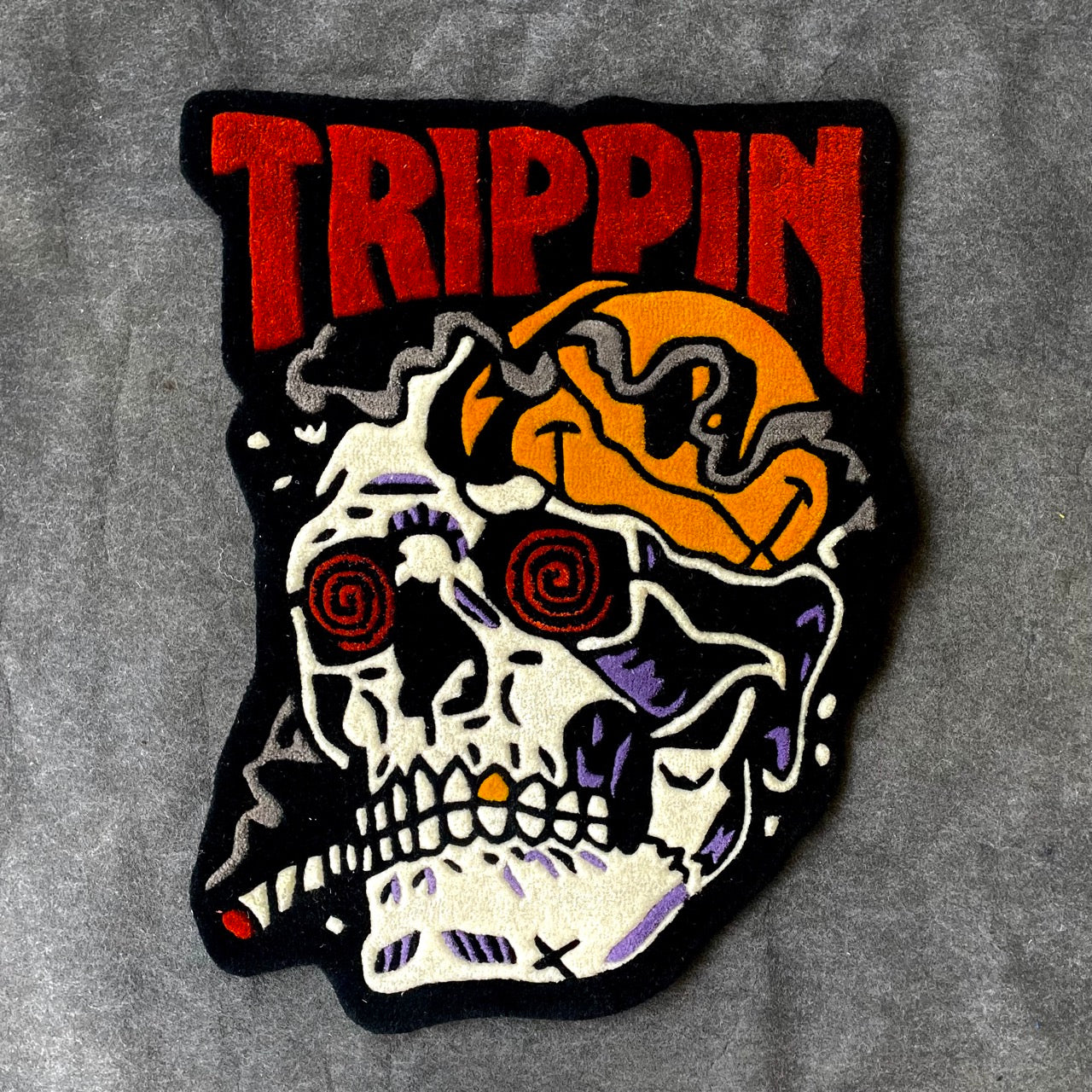 Trippin Skull Hand-Tufted Rug