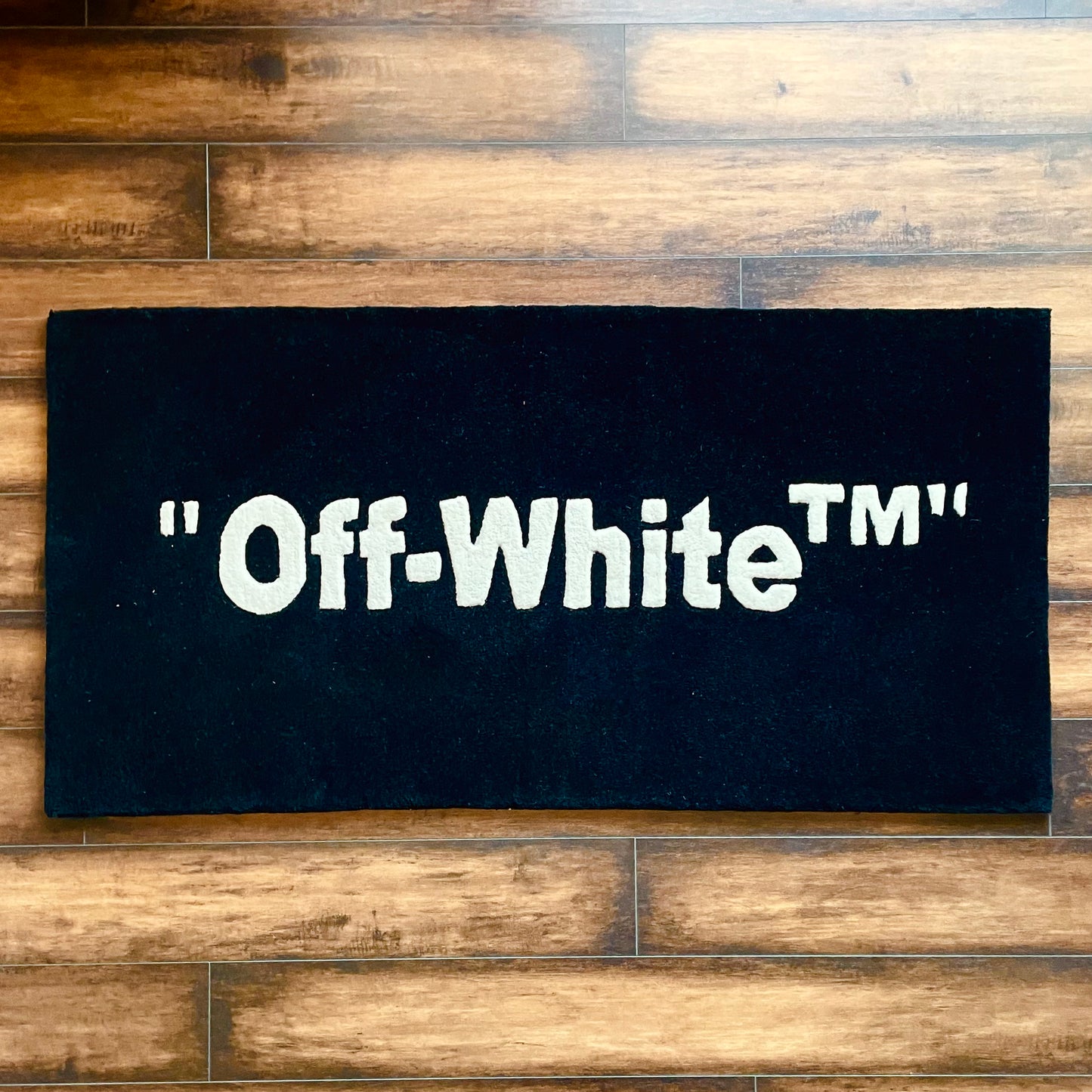 "OFF-WHITE TM" Hand-Tufted Rug