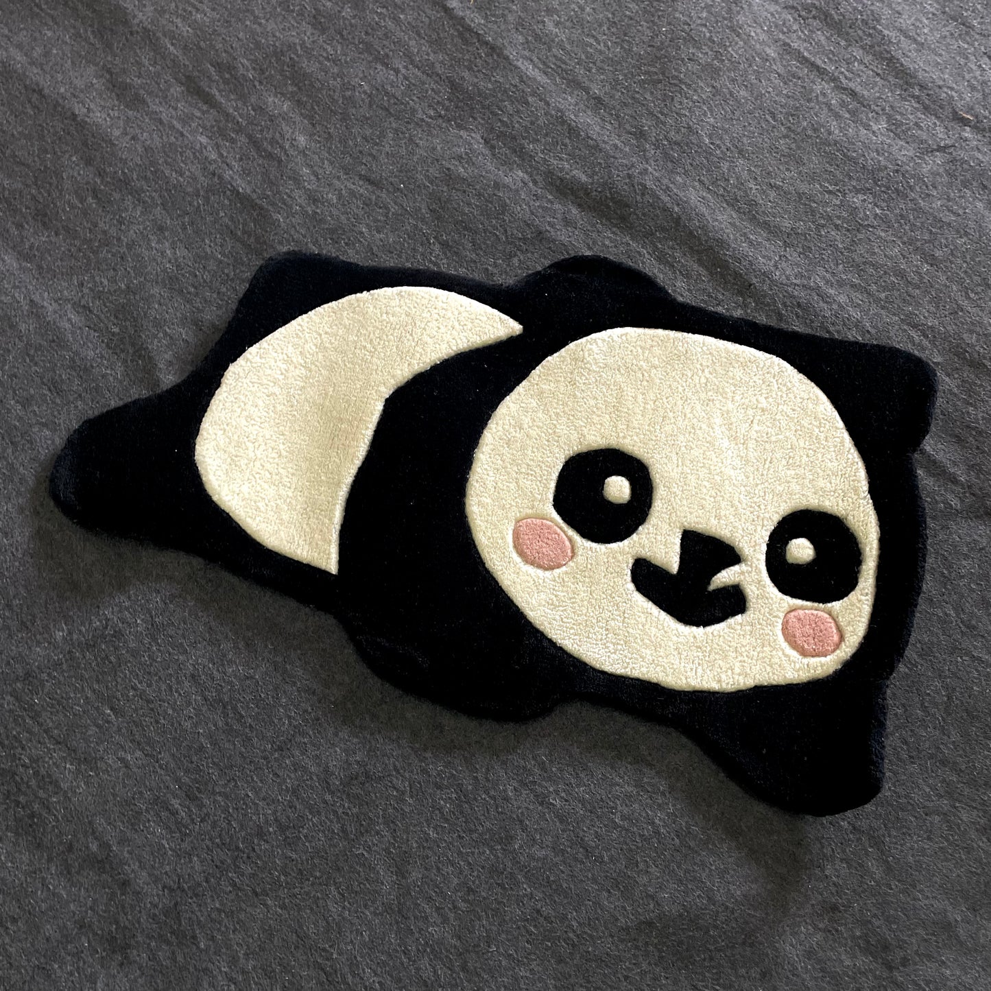 Cute Panda Chilling Hand-Tufted Rug