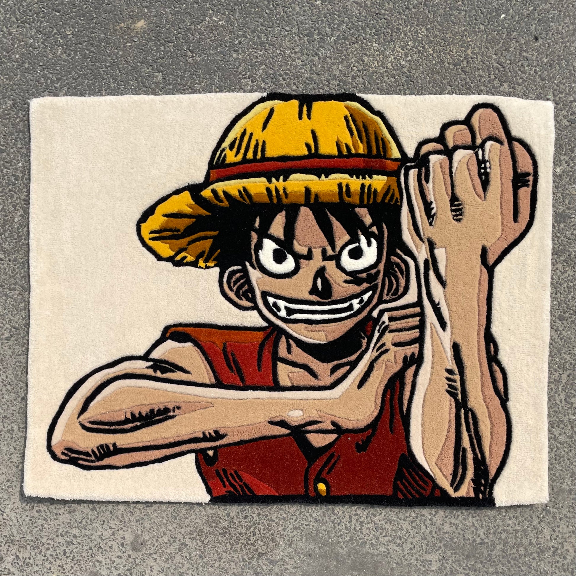 One Piece Monkey D. Luffy Hand-Tufted Rug