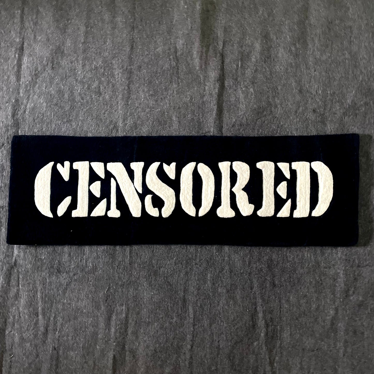 Censored Hand-Tufted Rug