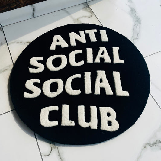 Anti-Social Social Club rug high angle shot