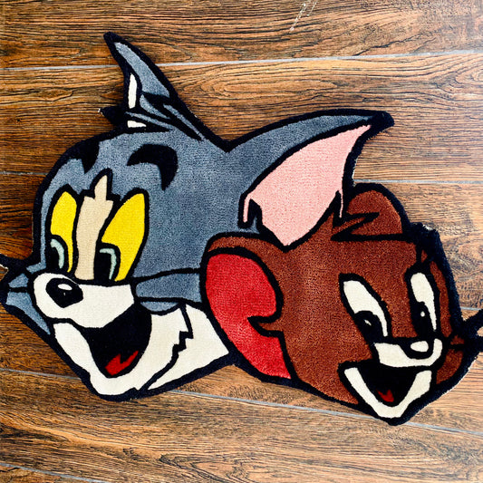 Tom and Jerry Hand-Tufted Rug