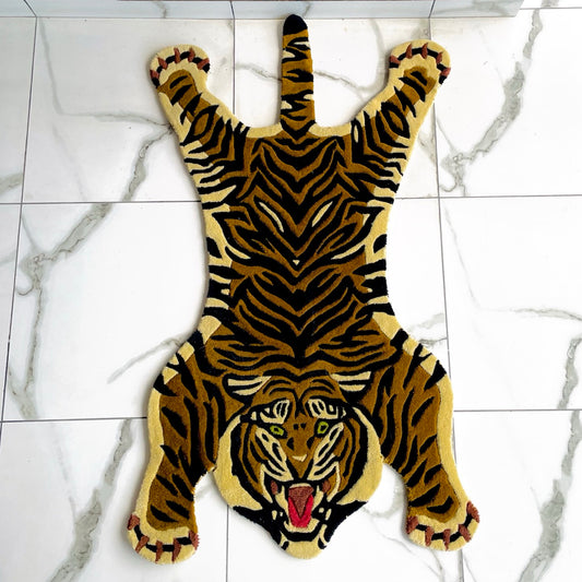 Tibetan Tiger Hand-Tufted Rug