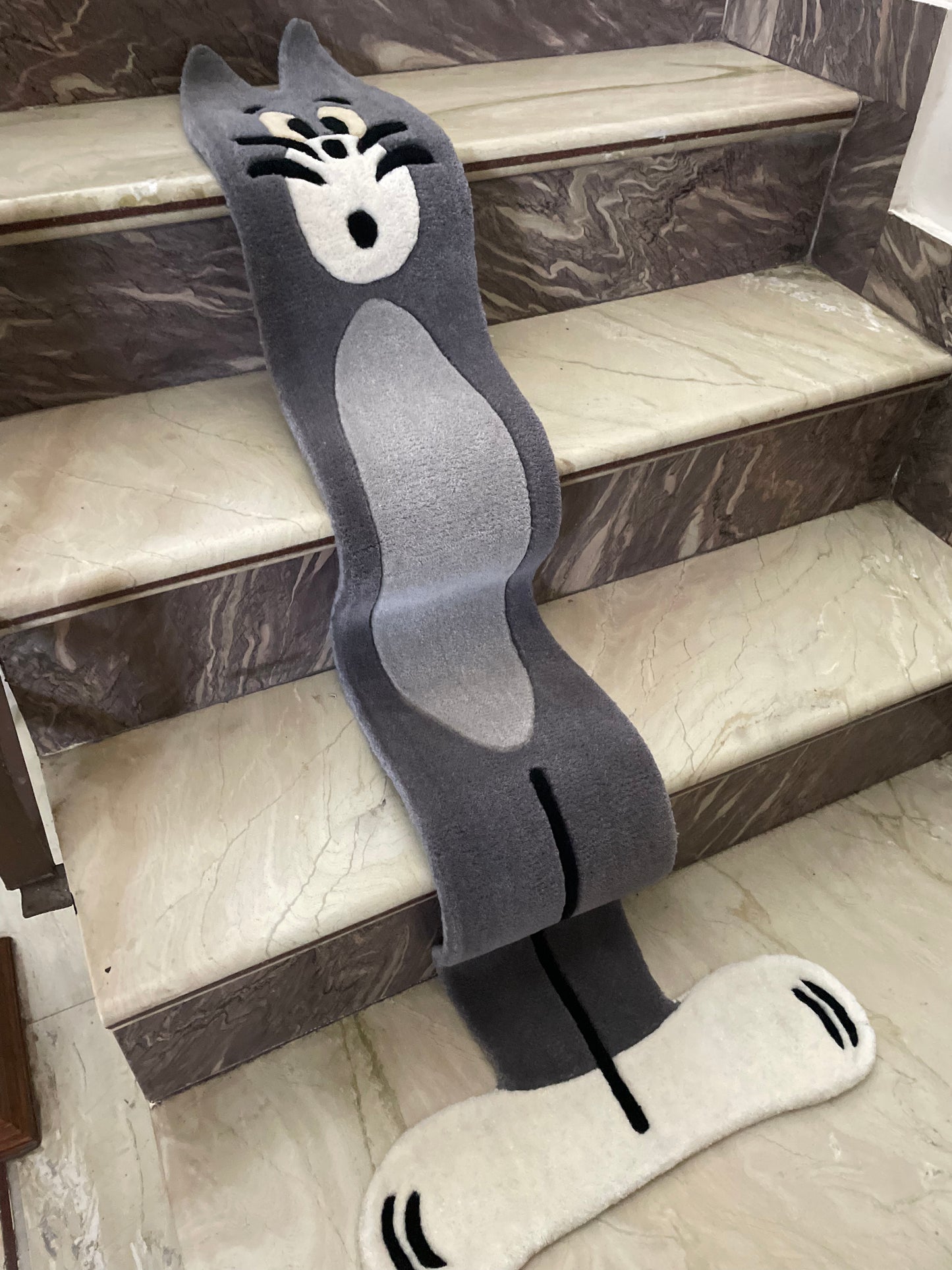 Flat Tom on Stairs Hand-Tufted Rug | 5ft x 2ft