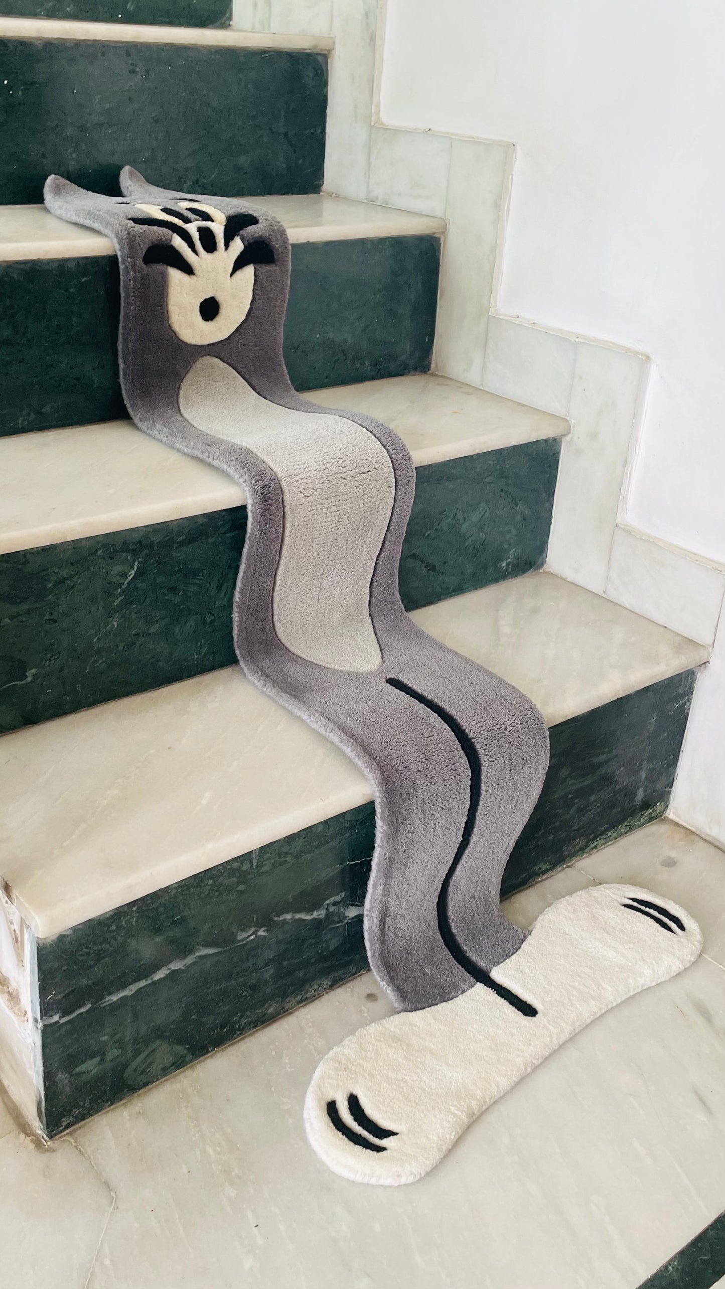 Flat Tom on Stairs Hand-Tufted Rug | 5ft x 2ft