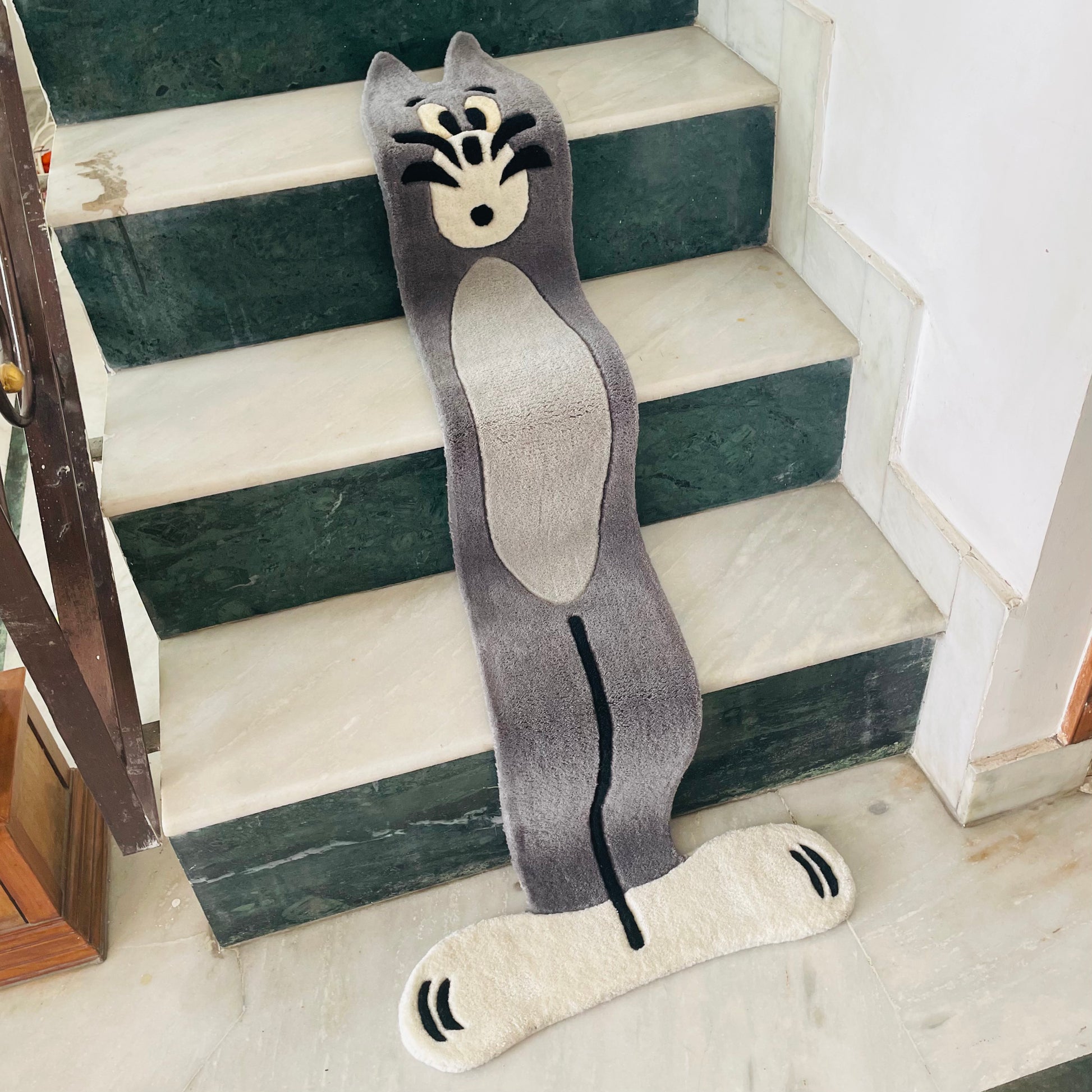 Flat Tom on Stairs Rug