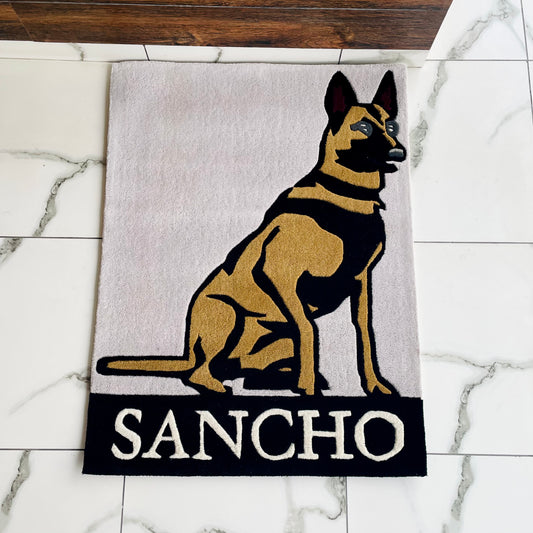 Sancho - The Belgian Shepherd Hand-Tufted Rug (Customisable)