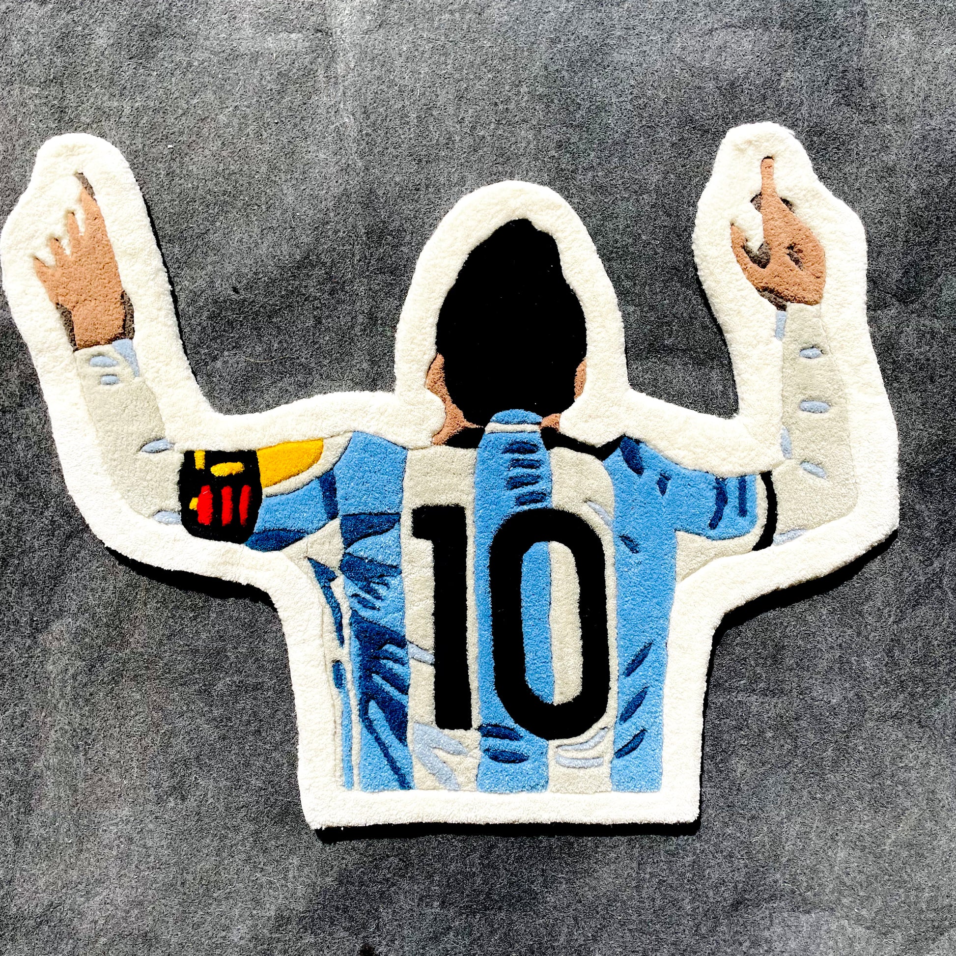 Messi Signature Goal Celebration Hand-Tufted Rug
