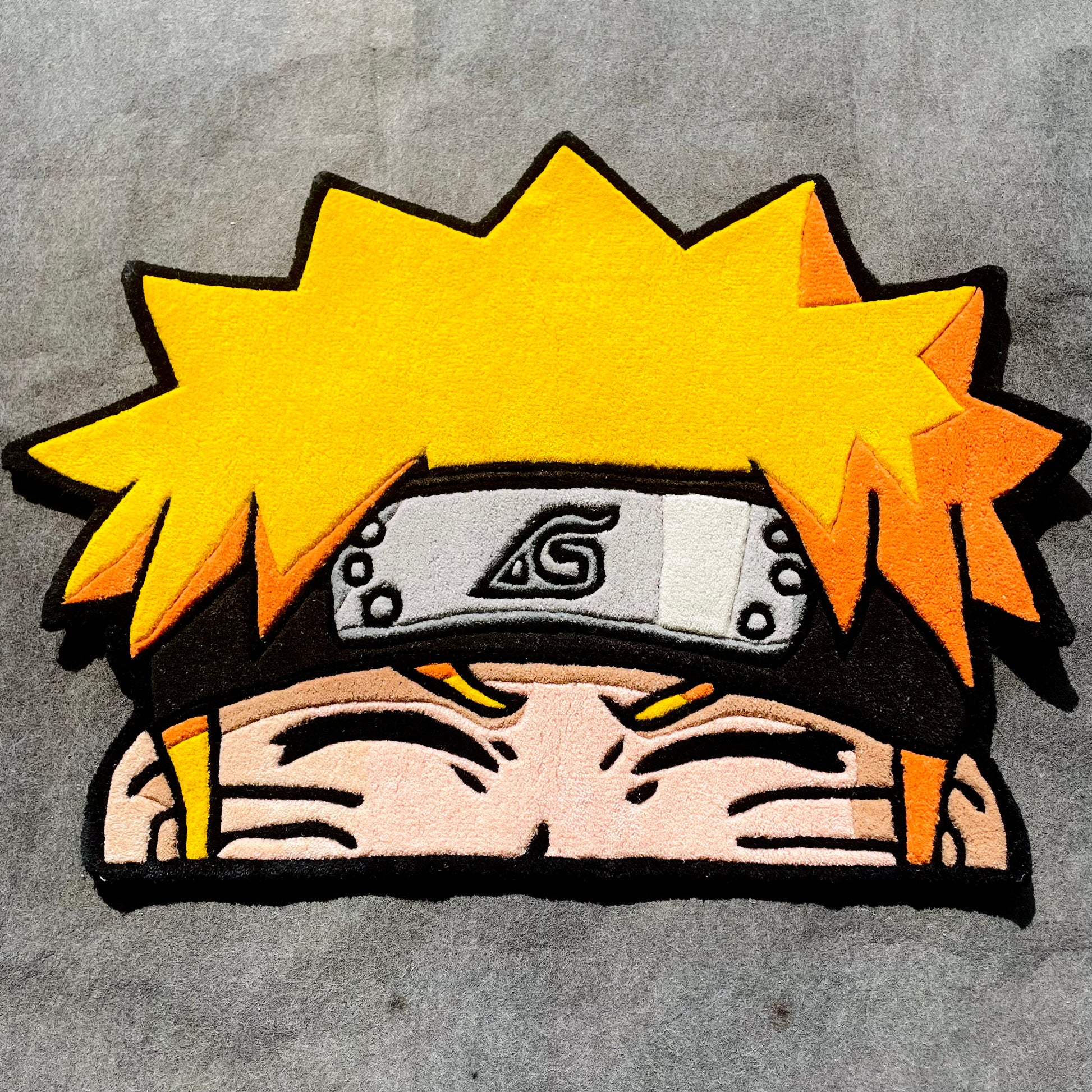 Naruto Peeking Hand-Tufted Rug