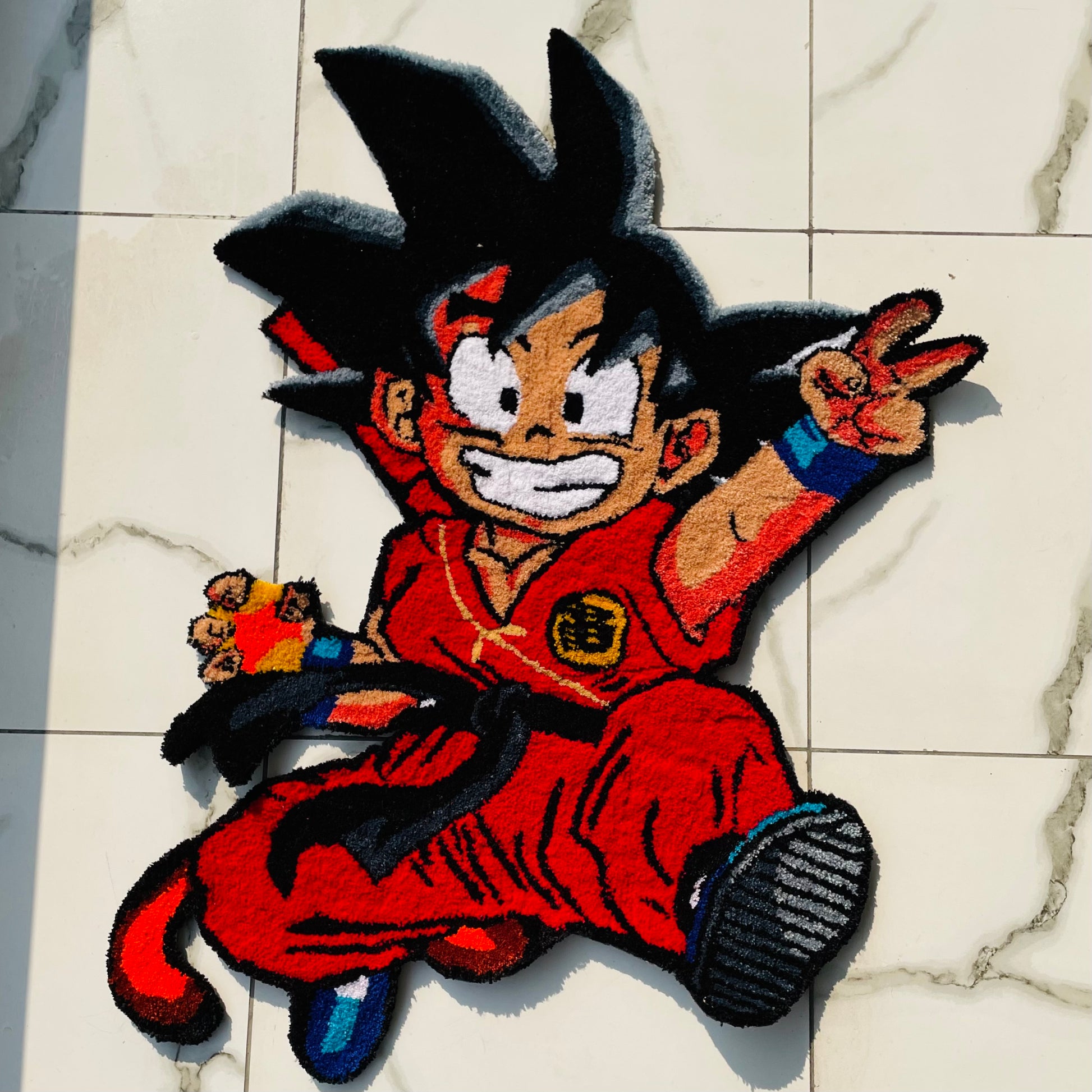 Kid Goku Hand-Tufted Rug