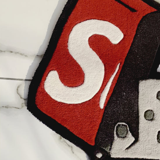 Supreme x Lighter Hand-Tufted Rug detailed view