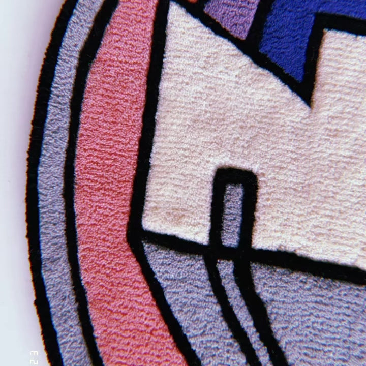 Nike Retro Hand-Tufted Rug detailed view